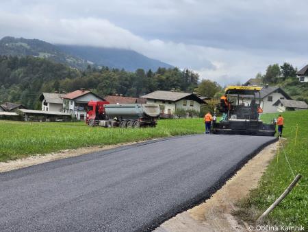 Asfaltiranje lokalne ceste Zagorica – Lenart (1)